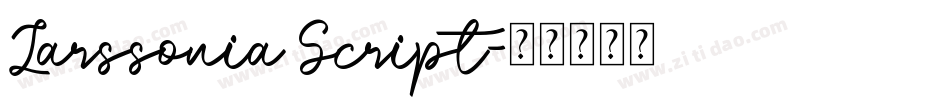Larssonia Script字体转换
